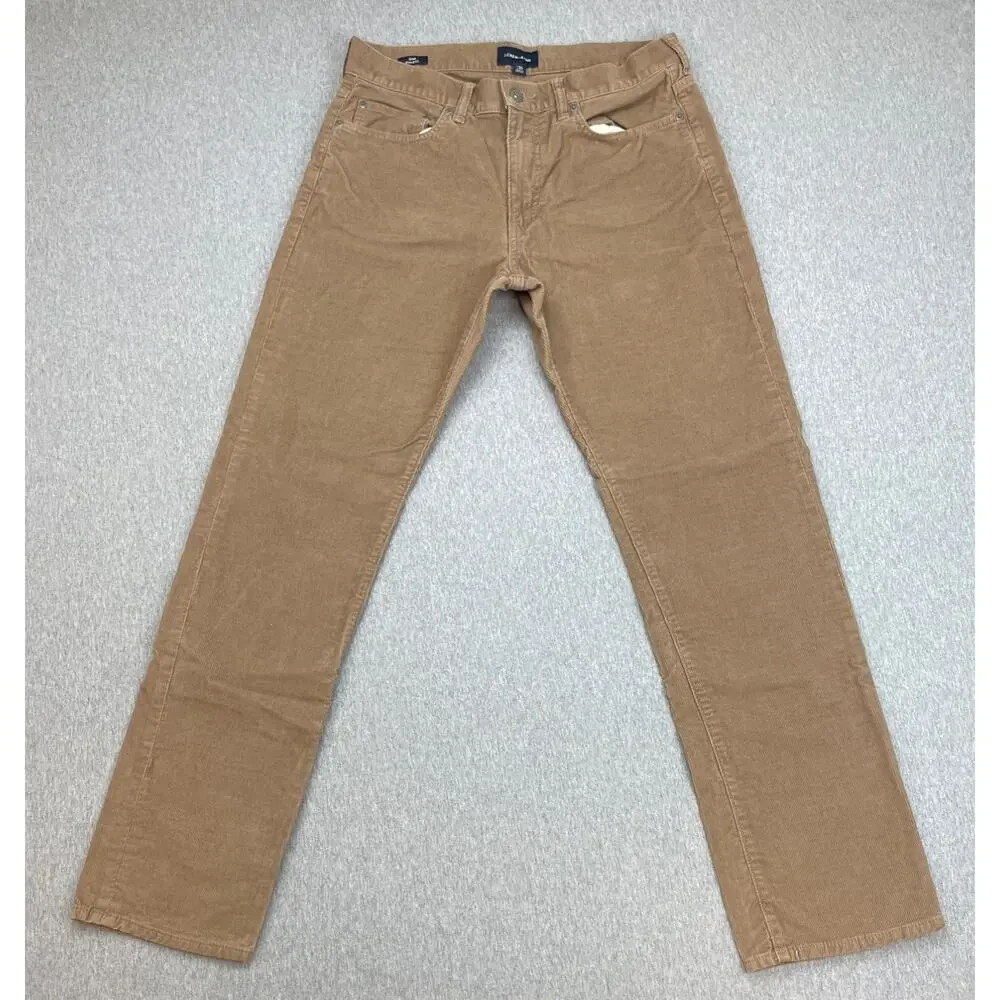 J Crew Pants Mens 31 x 32 Brown‎ Cotton Stretch Corduroy 1040 Athletic
